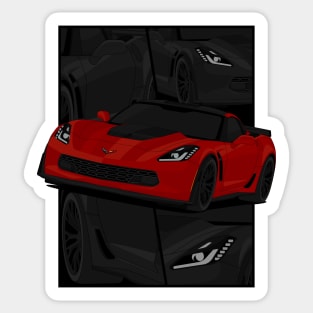 Z06 DARK-RED Sticker